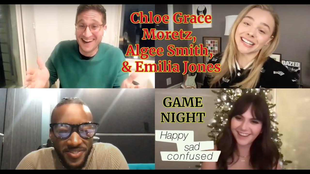 Хлоя Грейс Морец, Эмилия Джонс и Элджи Смит играют в GAME NIGHT: Happy Sad Confused.