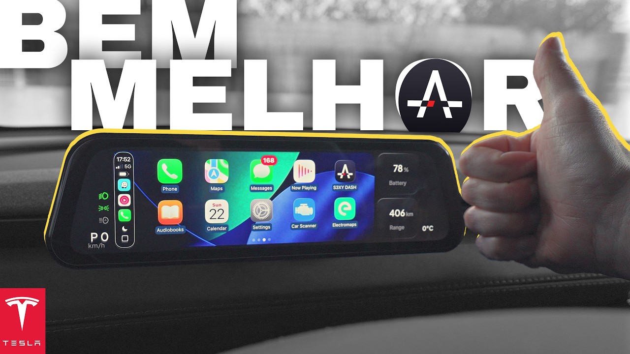 Instalei o NOVO S3XY DASH no meu Tesla! (Ficou BRUTAL – Instalação Completa + Test Drive) 🔥