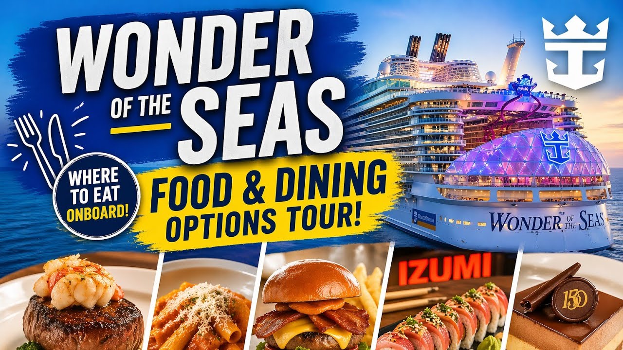 Wonder of the seas food options tour!