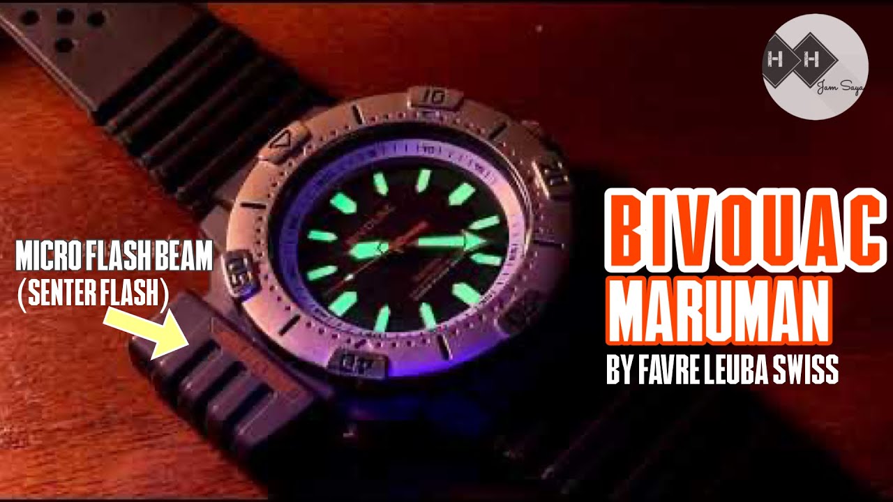 Jam Tangan Camping, Adventure & Military Bivouac Maruman Micro Flash Beam Murah & Tangguh