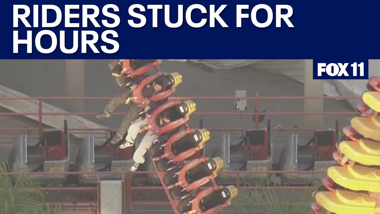 Riders stuck on Knott's Berry Farm roller coaster