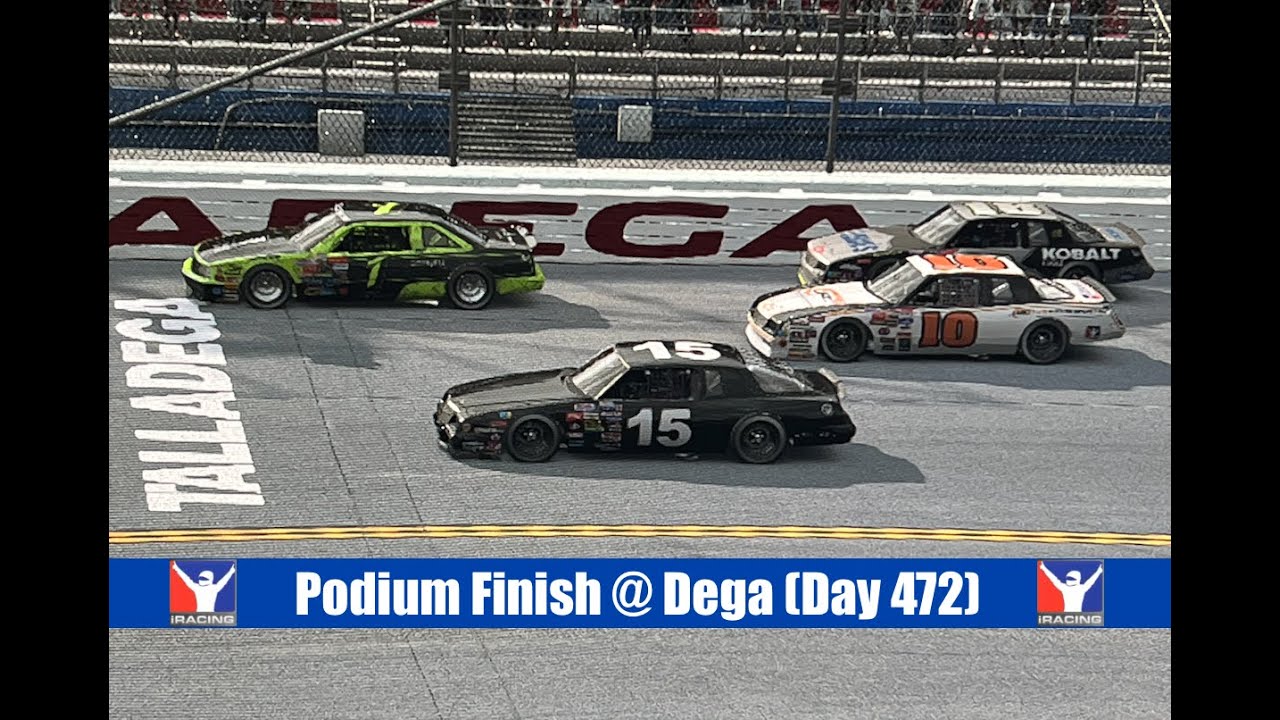Podium Finish @ Dega (Day 472) - iRacing Gameplay