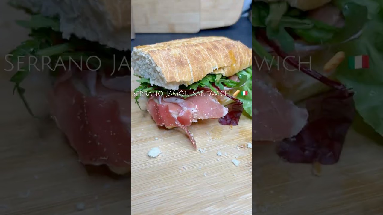 Jam&oacute;n Serrano Sandwich 🥓🥪 #jamon #serrano #jamonespa&ntilde;a #sandwich #recipe #rezept #food #essen