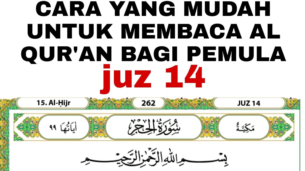 Cara praktis agar bisa membaca al qur'an buat para lansia dan pemula