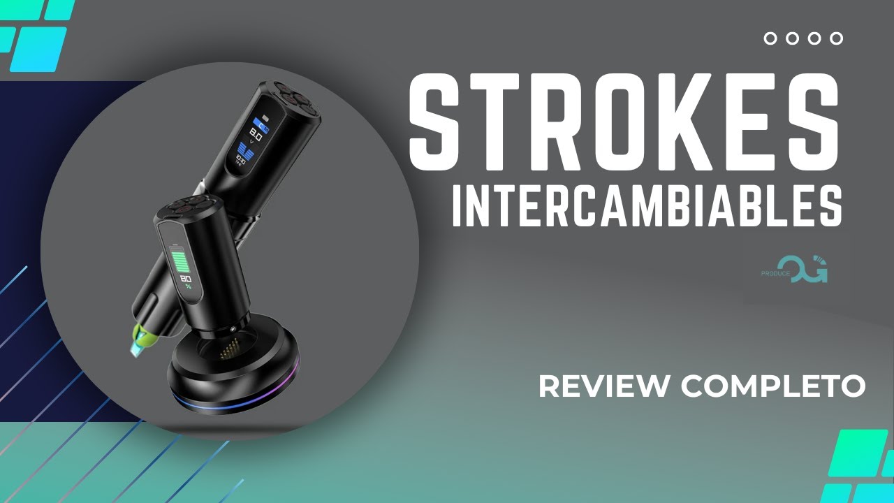 Maquina de TATUAR pen DARK KNIGHT / Stroke Intercambiable / todos los estilos de TATUAJE | Review