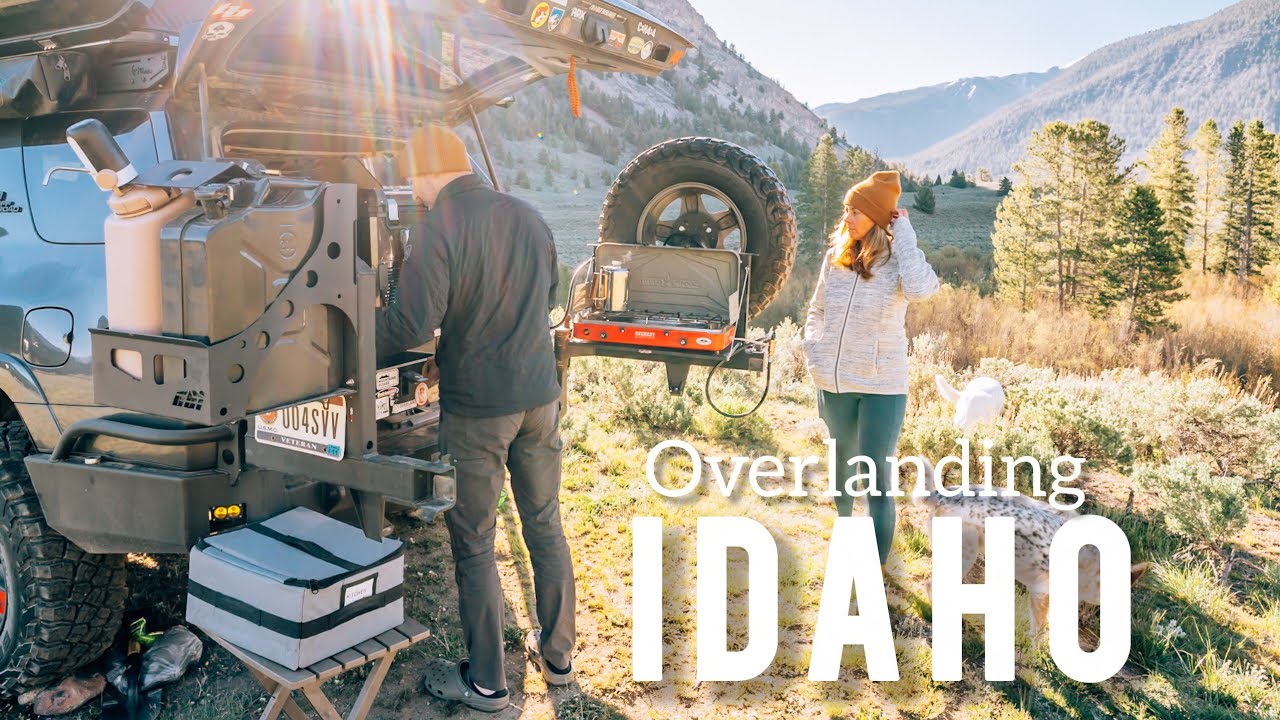 Camping by the river in Idaho
