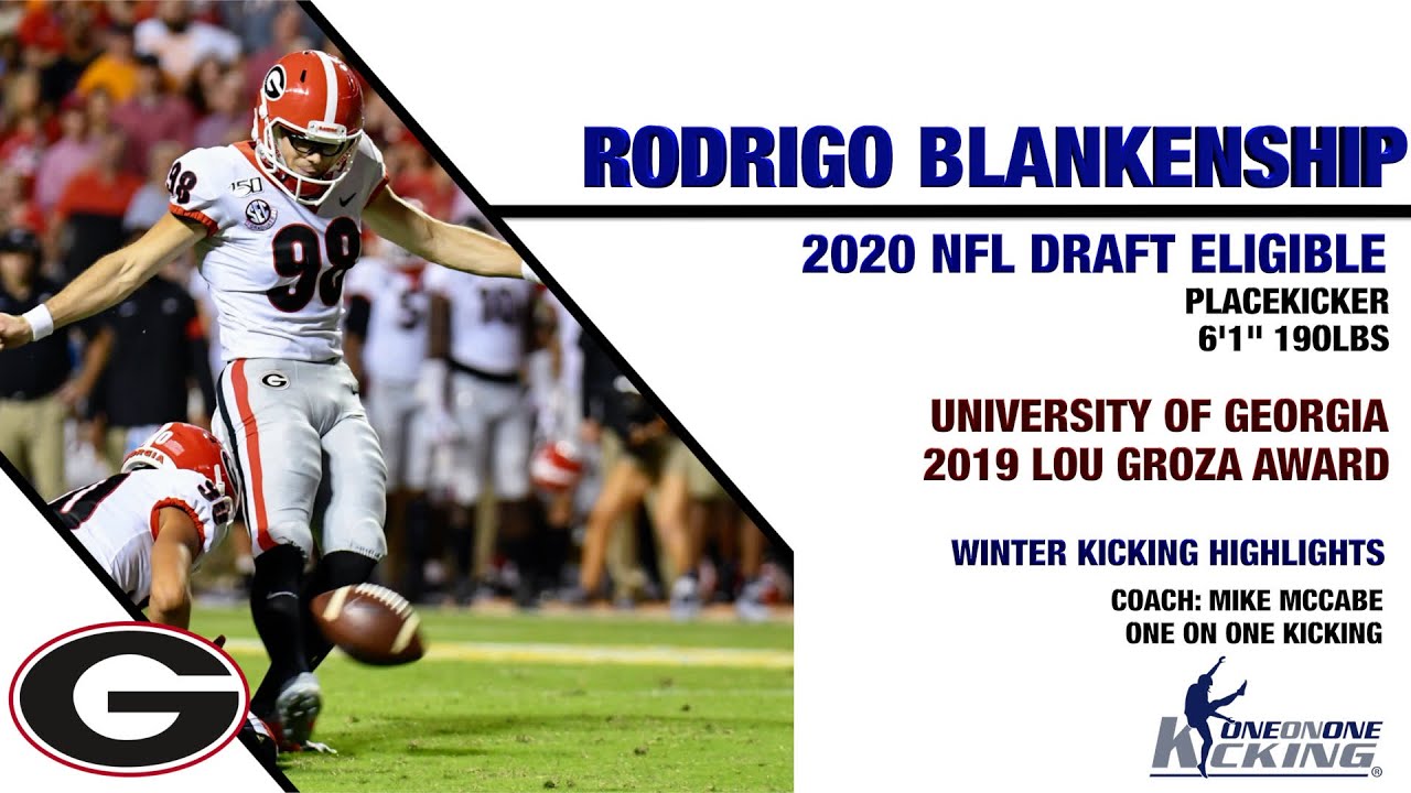 Rodrigo Blankenship - 2020 NFL Draft Eligible Placekicker - Training Highlights W/ OneOnOneKicking