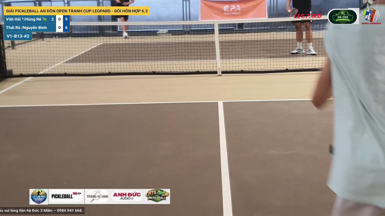 LIVE | GIẢI PICKLEBALL AN ĐỒN OPEN TRANH CUP LEOPARD - ĐÔI HỖN HỢP 6.3 | V1-B13-#2