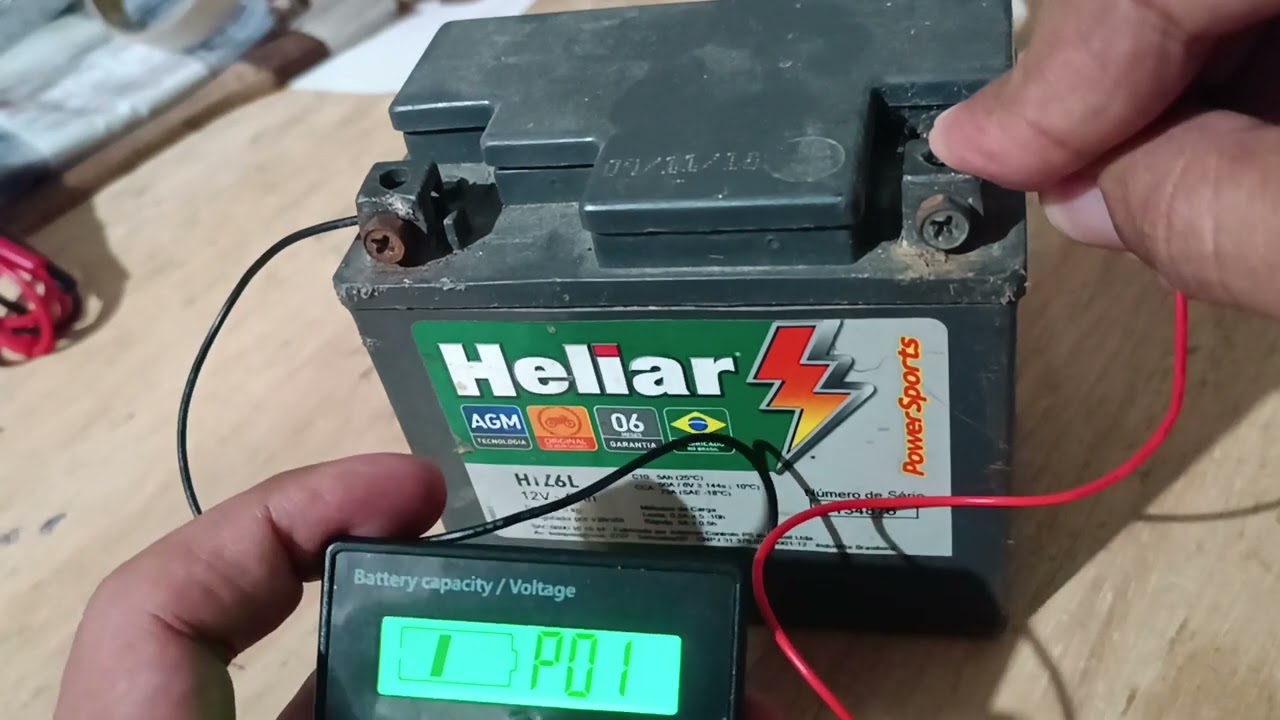 Configura&ccedil;&atilde;o do volt&iacute;metro com medidor de porcentagem da bateria