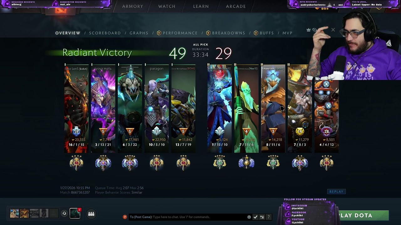 Dota hoy Maldad y desgracias