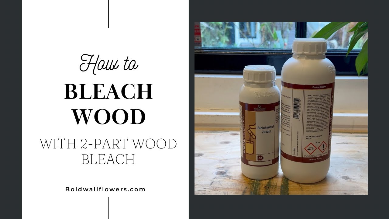 Two Part Wood Bleach Test Using Borma Wachs (Stronger Wood Lightening Results)