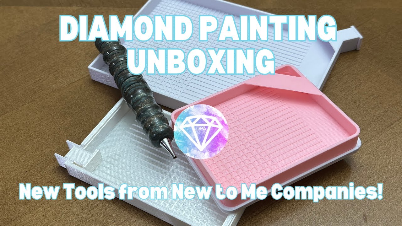 Gridded Trays & a Gorgeous Pen!! | Diamond Painting Tools Unboxing
