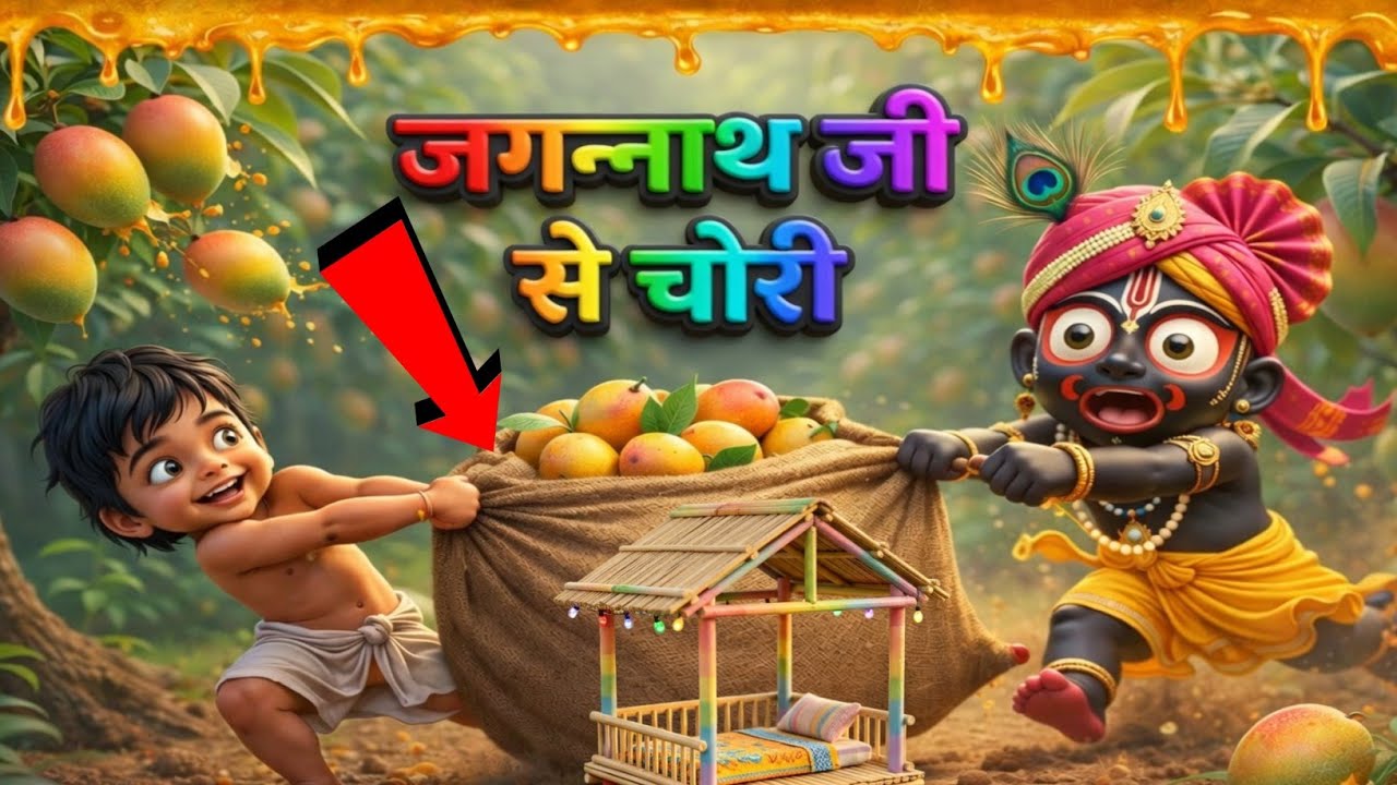 जगन्नाथजी खुद आए😱आम खाते हुए चोर का पीछा किया | 3D Tiny Miniature Story II Dharmbaazi Trending video