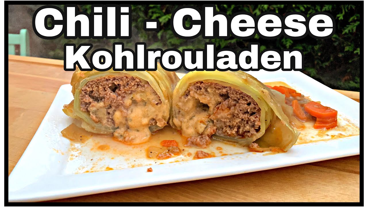 Kohlrouladen mit Chili Cheese Füllung aus dem Dutch Oven