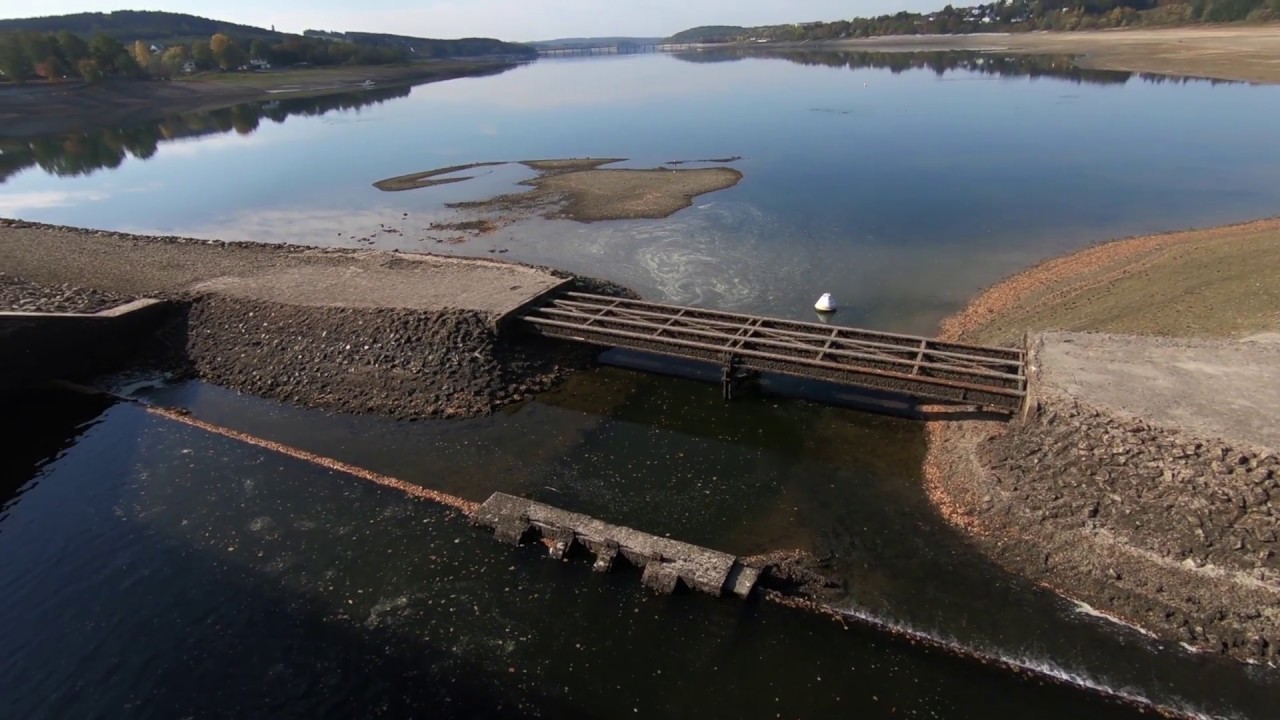 Dokumentation - Möhnesee - Radtour / Hoher- und niedriger Wasserpegel - Juli/Oktober 2018