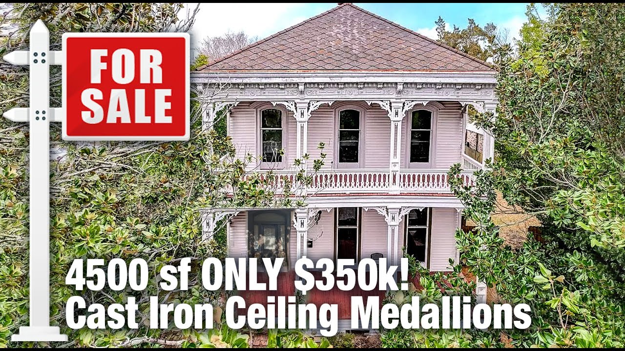 FOR SALE: 1877 ITALIANATE!! CAST IRON CEILING MEDALLIONS, WHAAAATT!?!? You’ll never see these again!