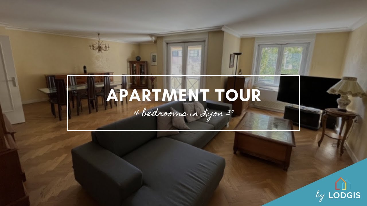 Apartment Tour // Furnished  141m2 in Lyon– Ref : 5L323758