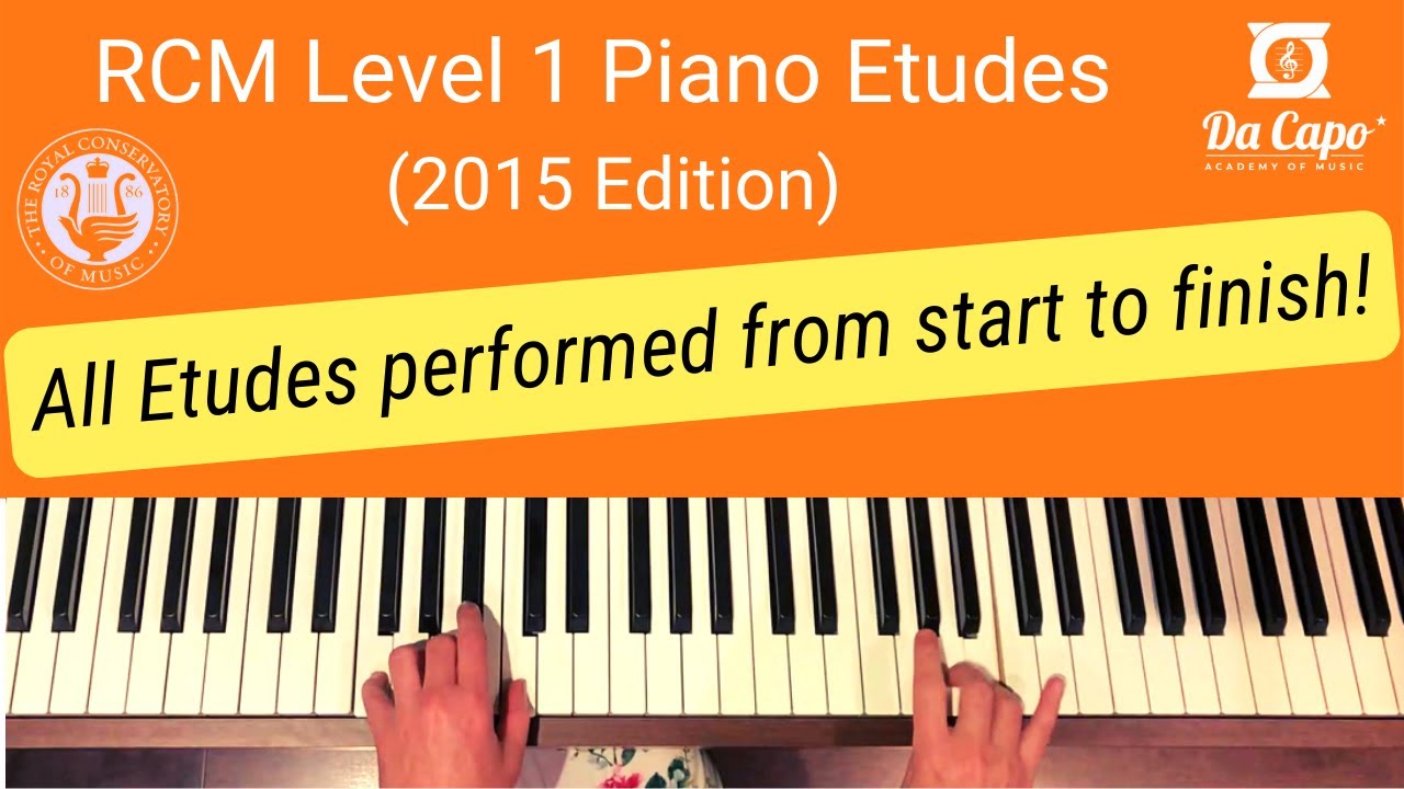 RCM Level 1 Piano Etudes (2015 ed.) - all pieces performed in full!
