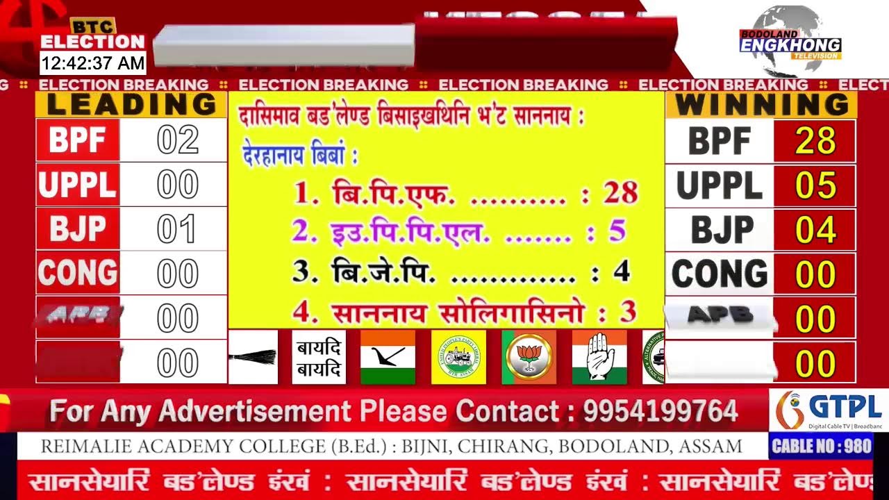 BODOLAND ENGKHONG TELEVISION LIVE (24 X 7) PROGRAMME