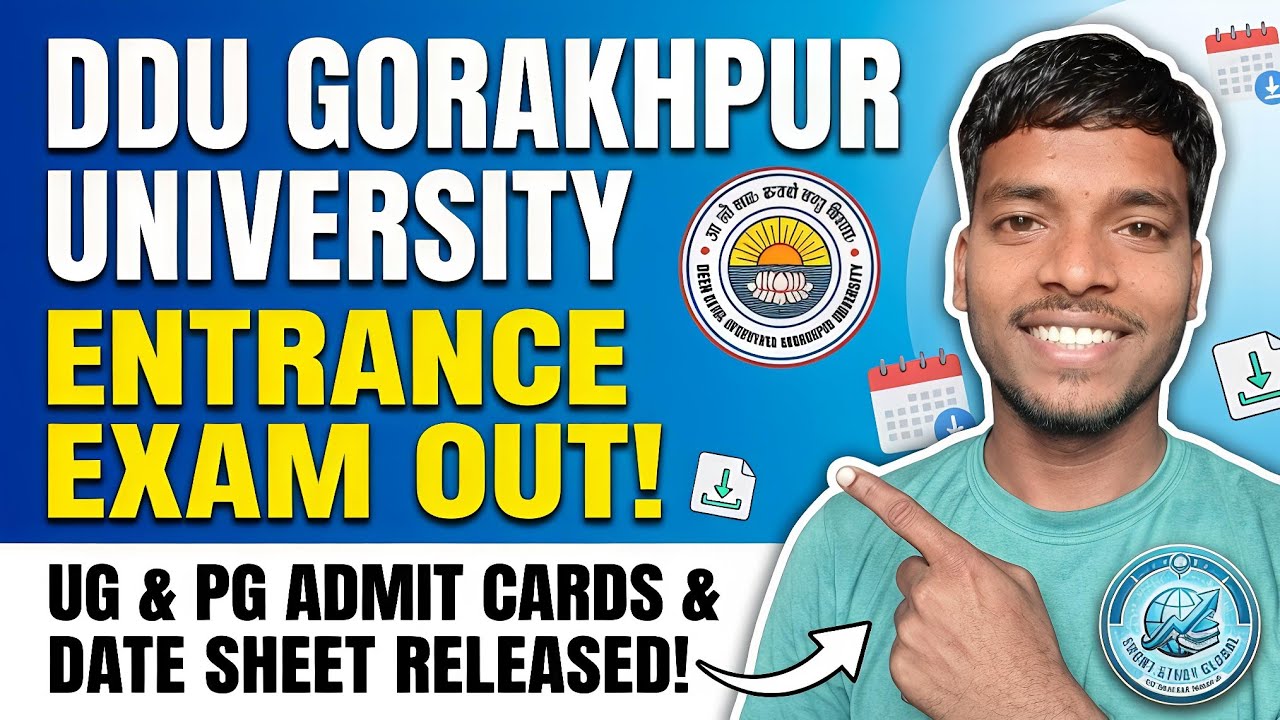 🔥🔥😱😱DDU Gorakhpur University Entrance Exam 2026 Admit Card Out #cuet #iitjam #ddu #viral #central