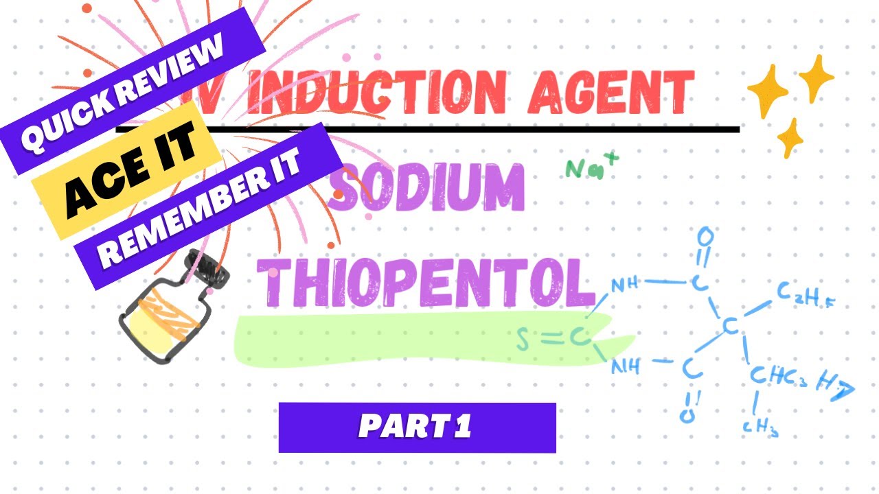 Sodium Thiopental 🔥 The ONLY Review You Need Before Your Exam (Part 1)