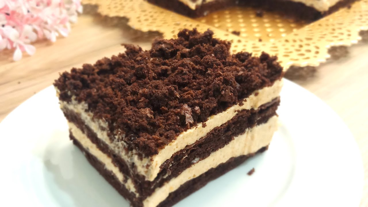 ب 10 دقائق اكتشف سر كيك الشيكولاتة المذهل المحشي بالكريم كراميل بدون كريمة بدون كريم شانتيه