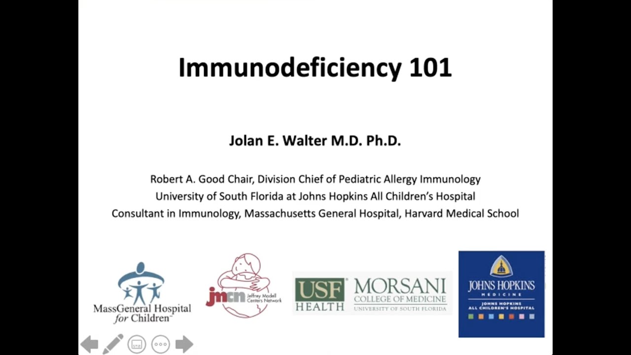 Primer on the Primary Immunodeficiencies -- Jolan E. Walter, MD, PhD