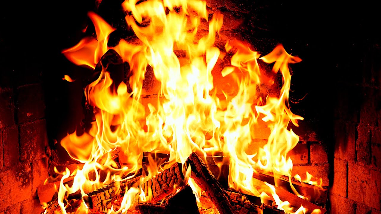 🔥 Fireplace 4K UHD! Fireplace with Crackling Fire Sounds. Fireplace Ambience