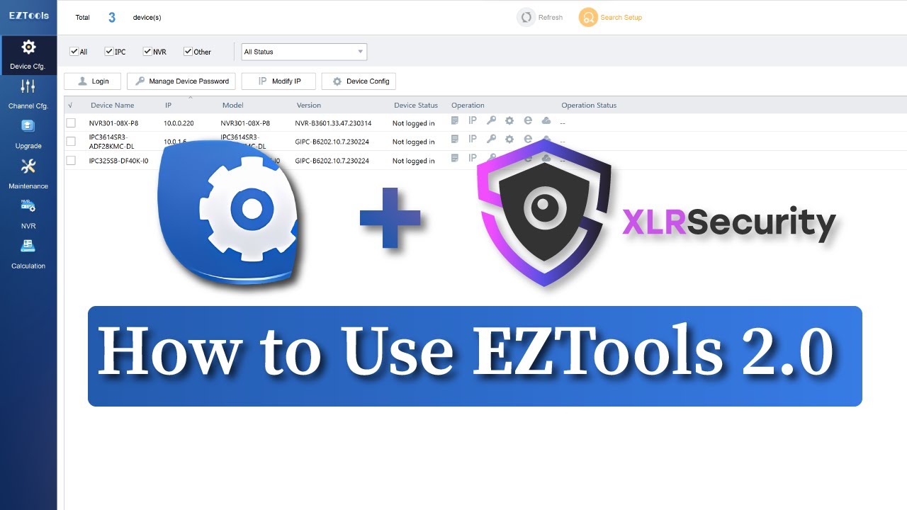 Как использовать EZTools 2.0 | Инструмент поиска IP-камер Uniview
