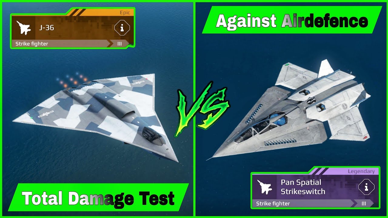 J-36 vs Pan Spatial Strikeswitch 🔥 Against Airdefence Damage Test - Modern Warships