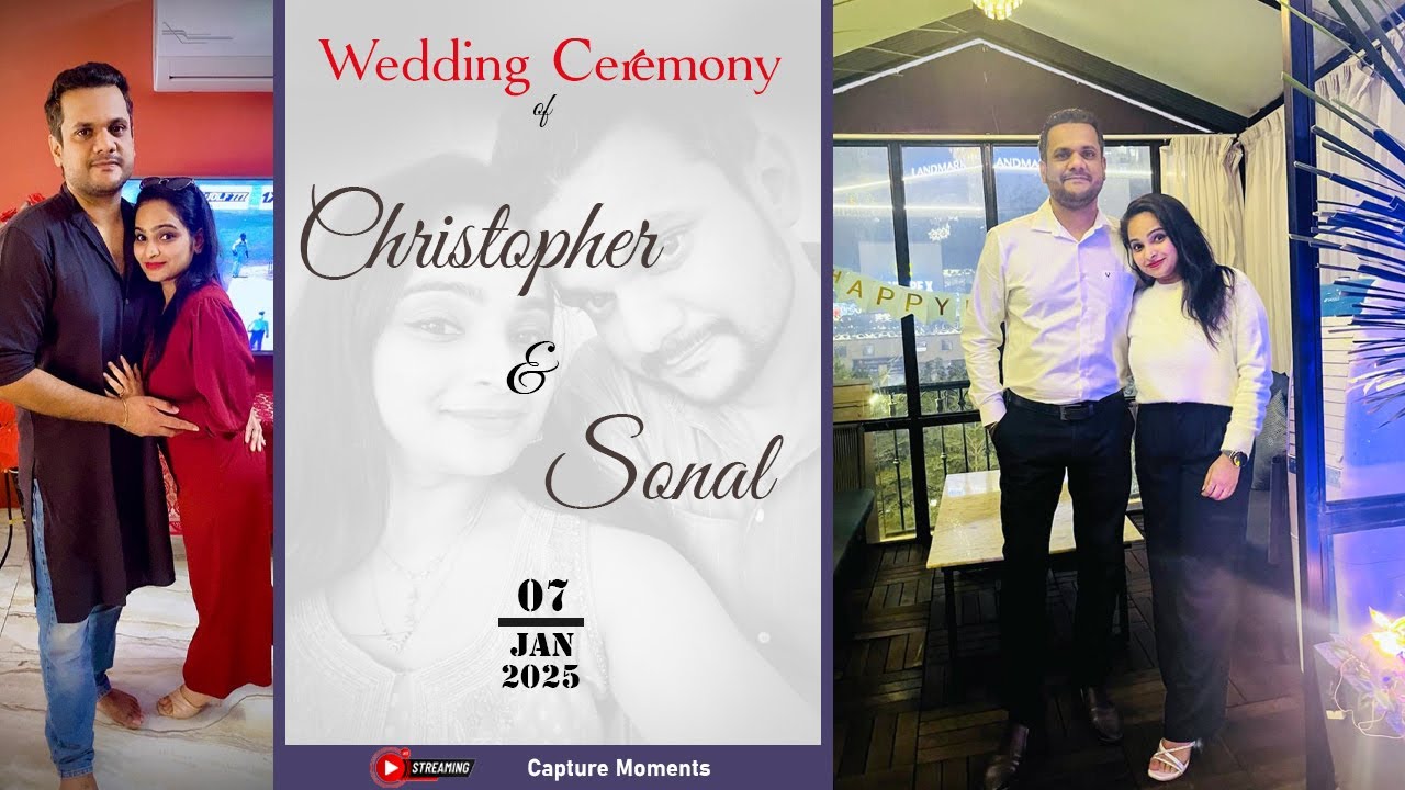 Wedding Ceremony Of CHRISTOPHER with SONAL | Watch LIVE