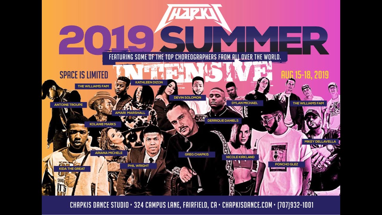 The Line Up | Chapkis Dance Summer Intensive August 15th till 18th www.chapkisdance.com