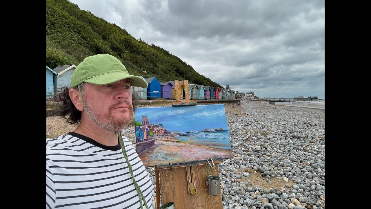 2024-09-02 Cromer Plain air painting by artist Gennadiy Ivanov