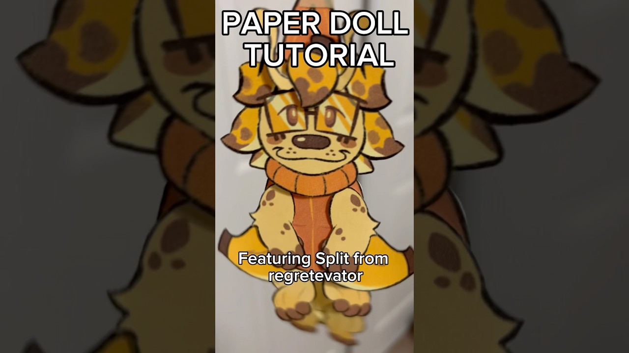 Paper doll tutorial / Inspired by @Pongocity.  #paperdoll #regretevator #split