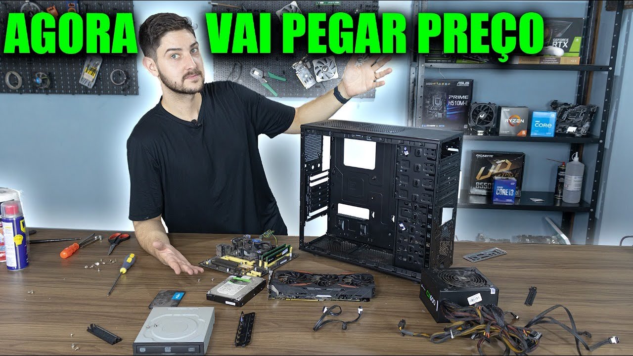 LIMPEZA PESADA NO PC GAMER DE 1600 REAIS DO MERCADO LIVRE, VAI VALORIZAR!