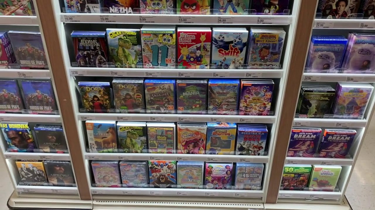 DVD/Blu-ray Section at Target