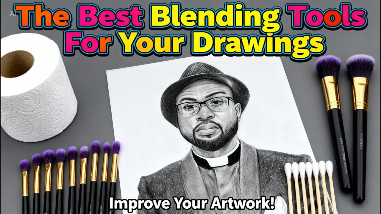 HOW TO USE THE BEST BLENDING TOOLS FOR YOUR DRAWINGS! #logooarts #art #blending