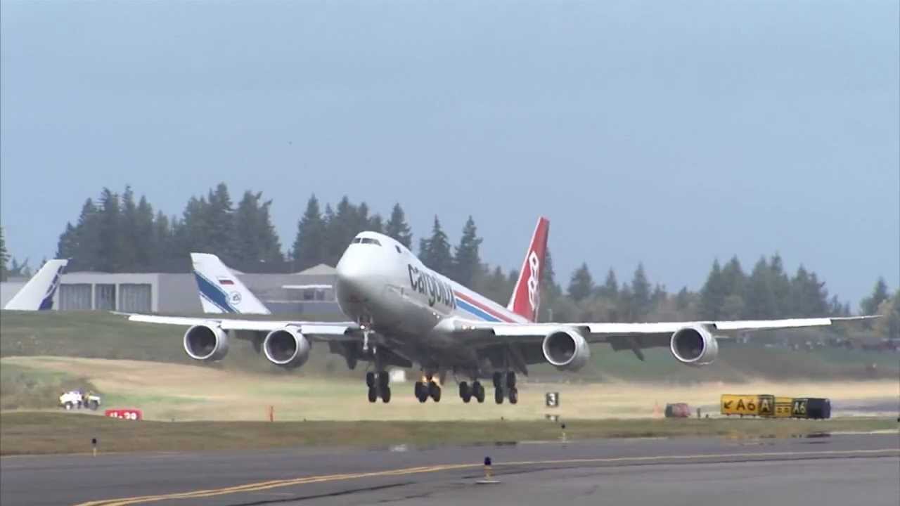 New 747-8 Freighter goes right into service