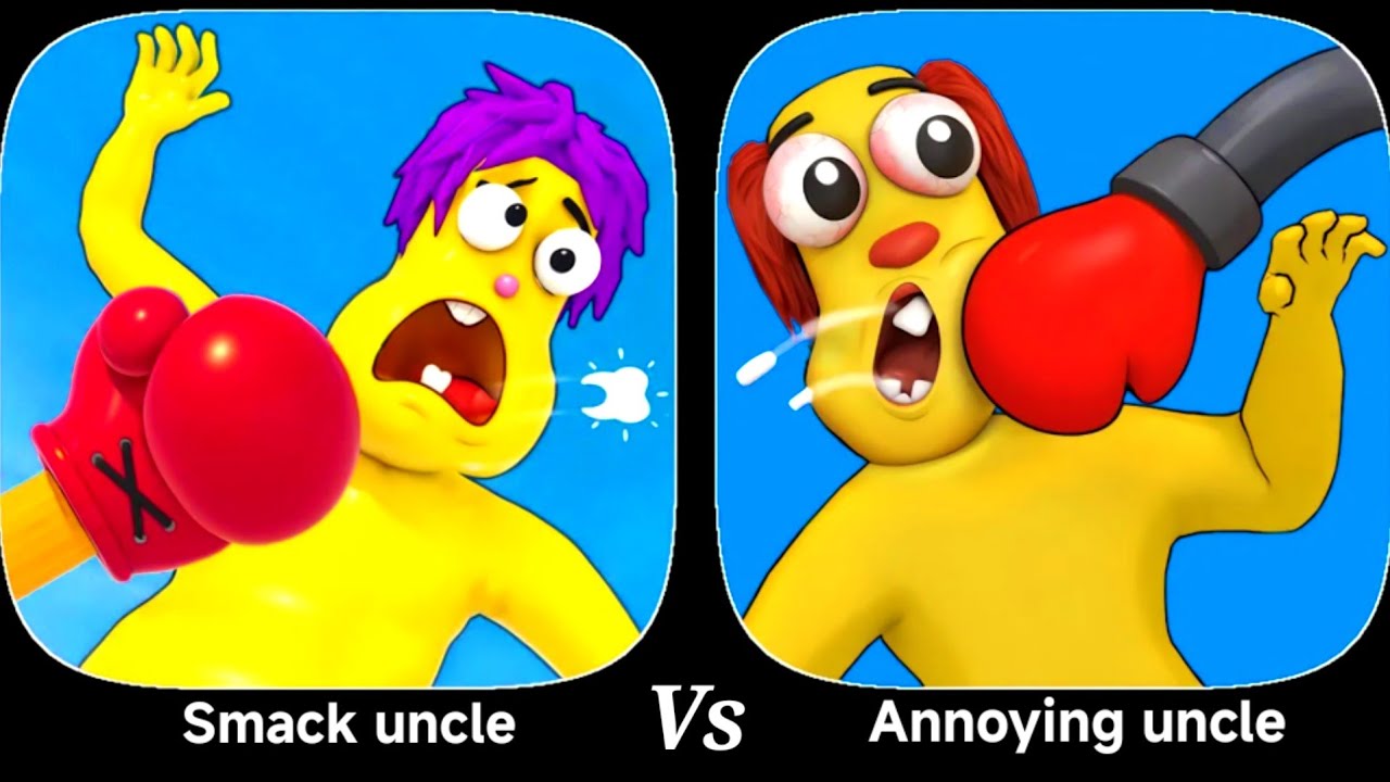 Smack uncle punch vs Annoying uncle punch - Ios and android gameplay. 
