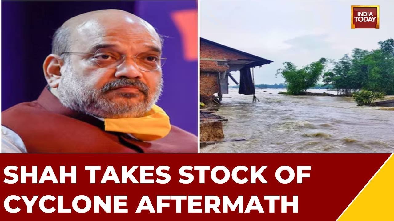 Home Minister Amit Shah In Cyclone- Hit Gujarat | Shah Takes Stock Of Cyclone Aftermath