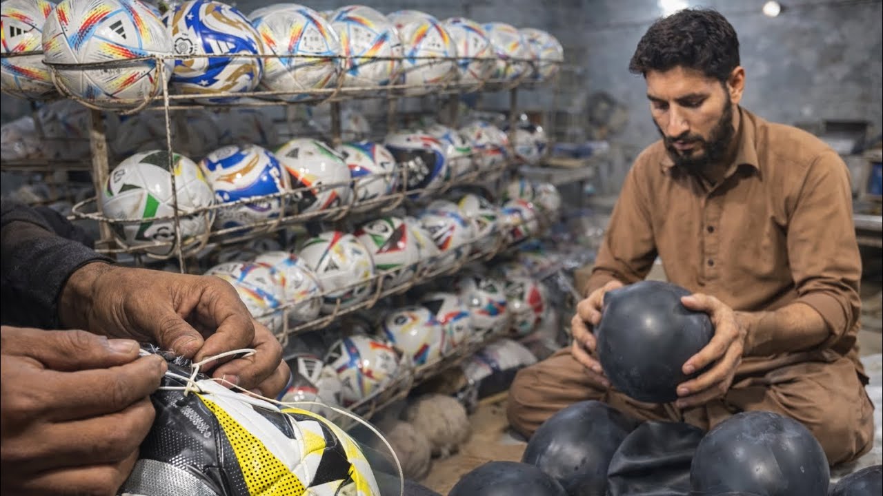 How its made: Inside the Mass Production of Soccer Balls/ Footballs.