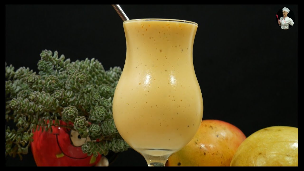 Jugo cremso de mango y maracuyá (receta fácil) bebidas para el almuerzo
