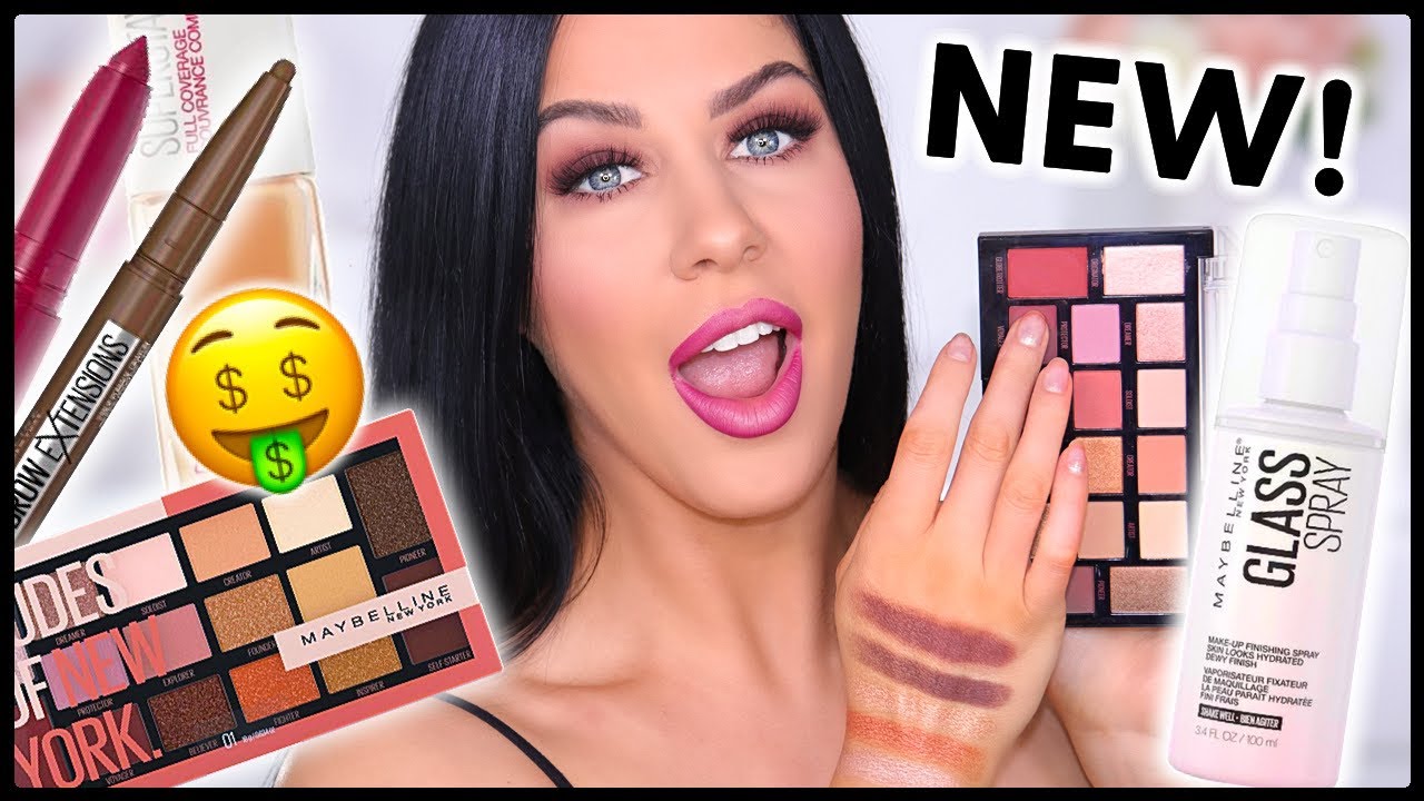 DRUGSTORE FAVES & NEW RELEASES!! FULL FACE OF MAYBELLINE!