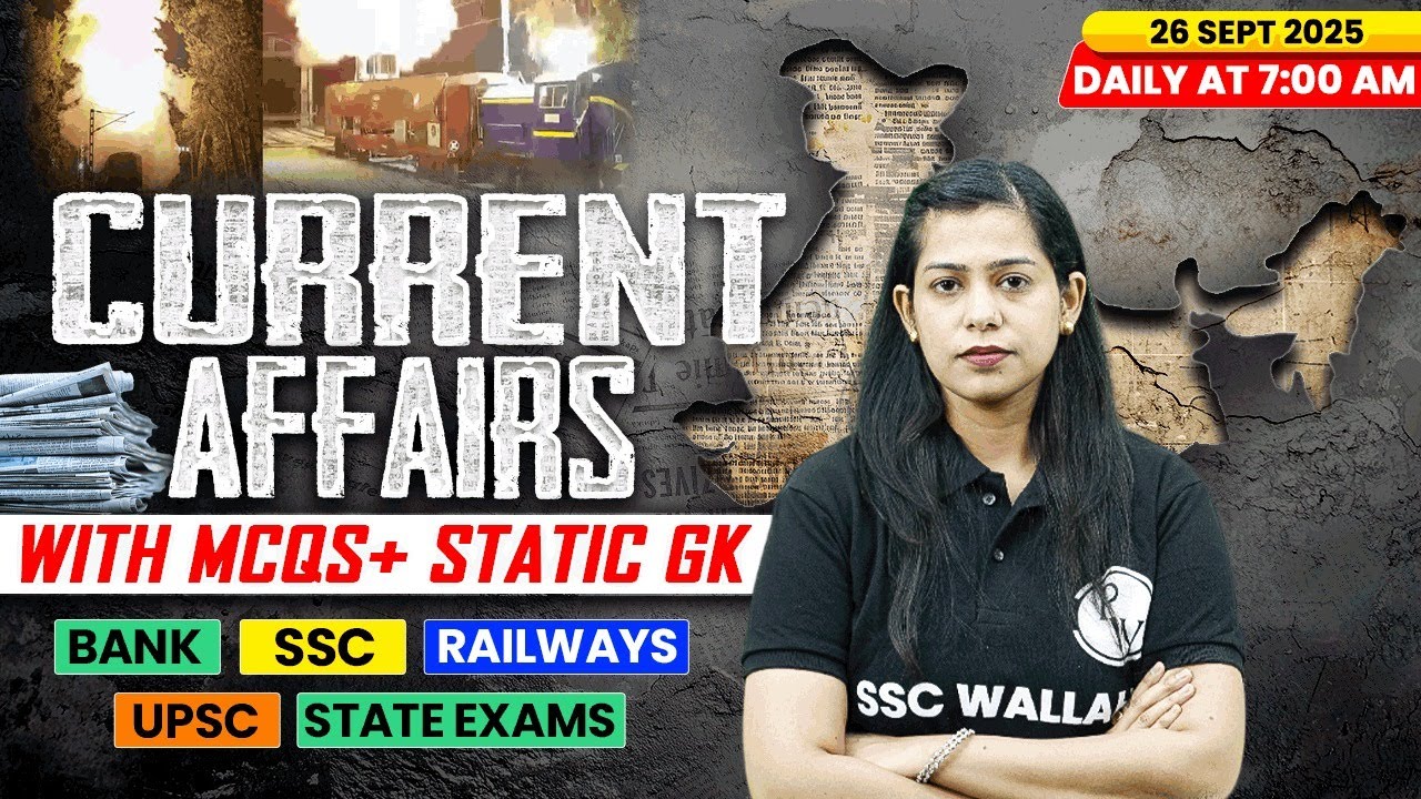 Current Affairs Today | 26 September Current Affairs 2025 | Daily Current Affairs | By Krati Mam