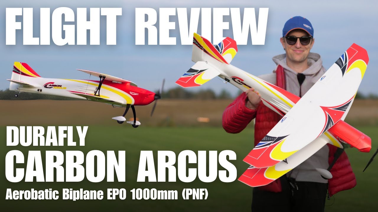 Flight Review - Durafly Carbon Arcus, F3A Aerobatic Biplane, 1000mm (PNF)
