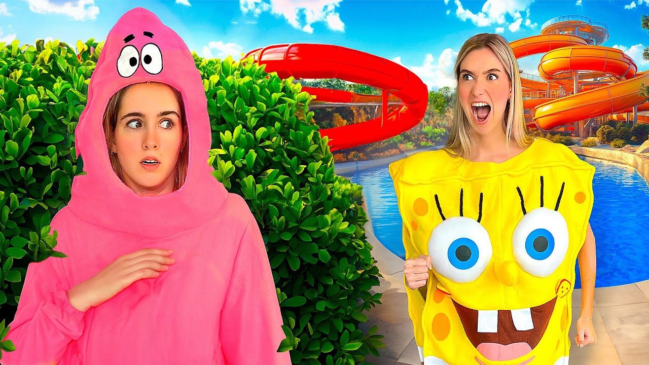 SPONGEBOB VERSTOPPERTJE IN HET TIKIBAD!🏖️