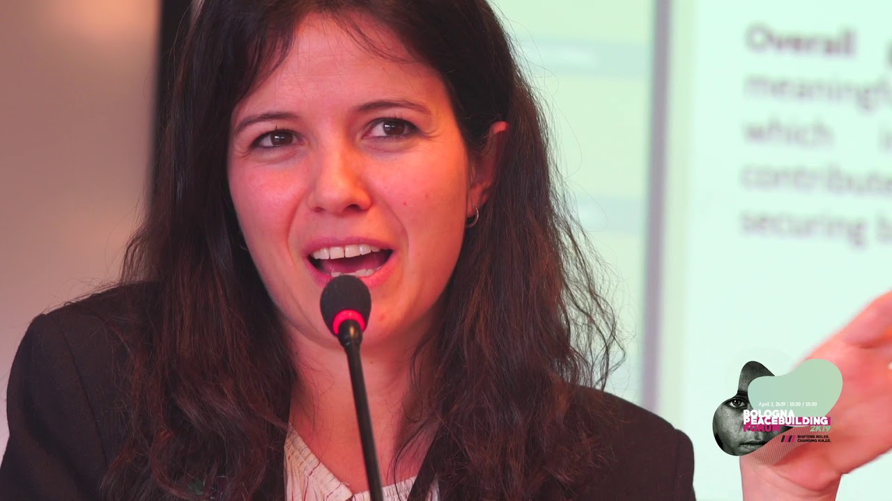 Ana De Vega, UNHCR Senior Protection Associate Community Based | Bologna Peacebuilding Forum 2019