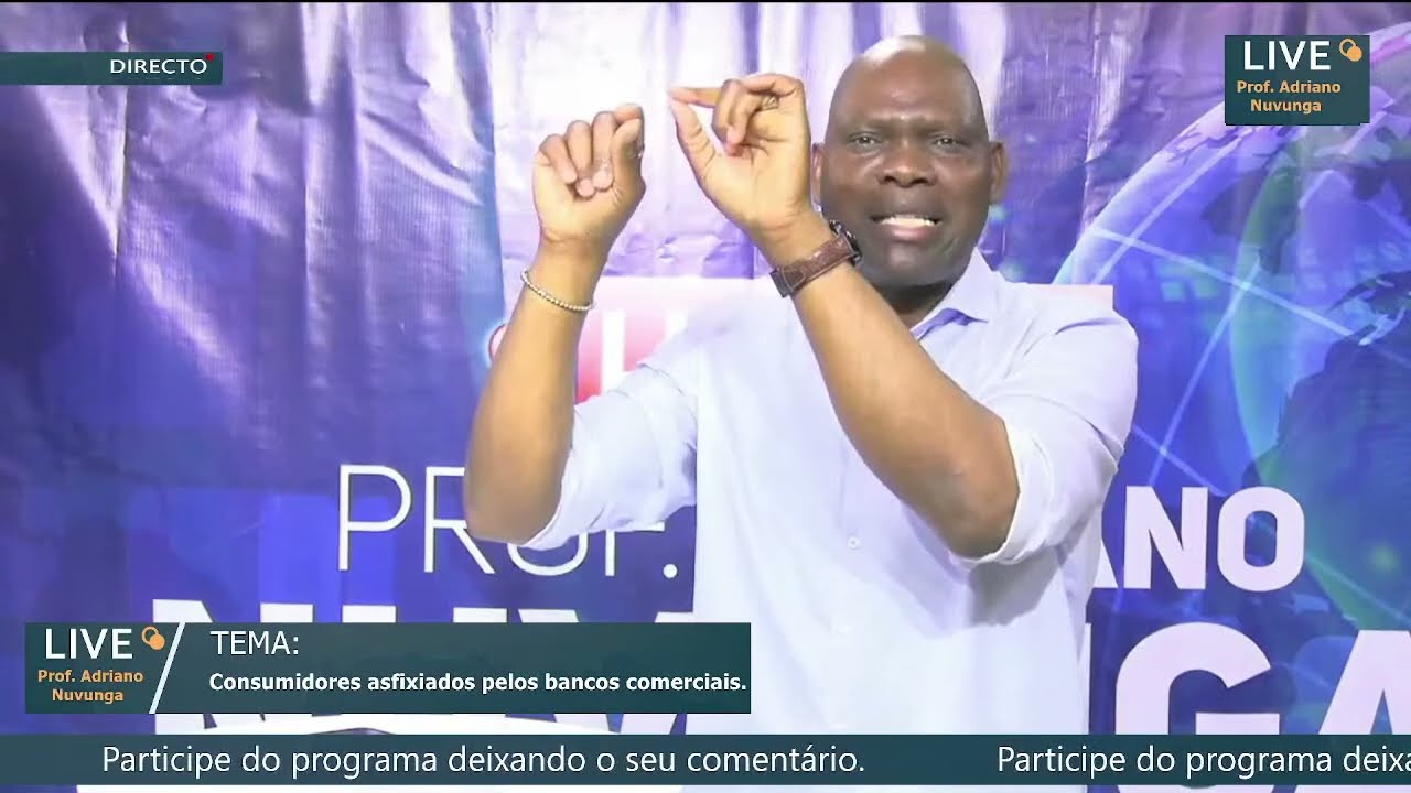 🔴 LIVE COM PROF. ADRIANO NUVUNGA