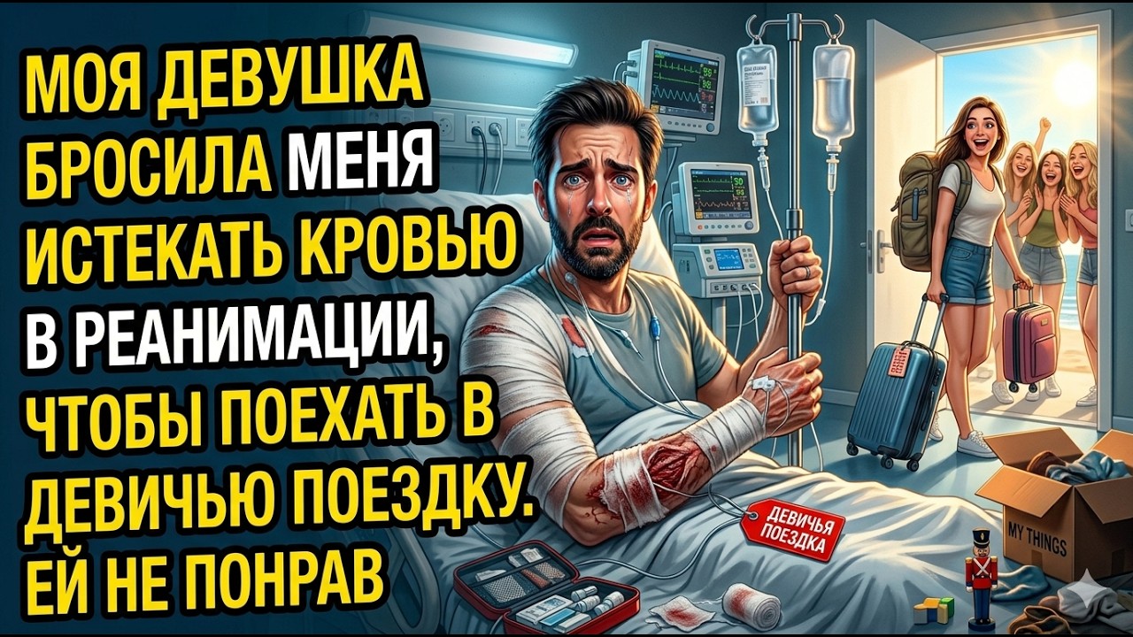 Моя девушка бросила меня истекать кровью в реанимации, чтобы поехать в девичью поездку. Ей не понрав