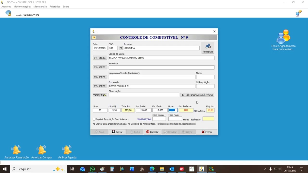 Aula Controle de Combustível